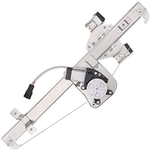 Obaee 741389 Rear Right Passenger Side Window Lift Regulator with Motor Compatible with 20072013 Chevy SilveradoGMC Sierra 15002500HD3500HD Extended Cab Pickup