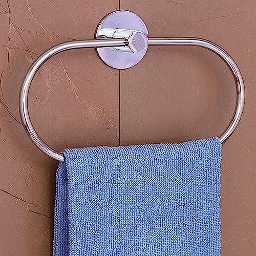 GARBNOIRE Stainless Steel Towel Ring | Napkin Ring | Modern Bath Towel Stand | Towel Holder | Towel Hanger with Chrome Finish