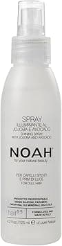 Noah Natural Hair 55 Illuminating Spray with Jojoba Oil and Avocado Oil for Dull Hair Professional Product Vegan CrueltyFree PlantBased Formula125ml
