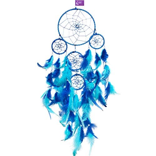 Asian Hobby Crafts Dream Catcher Wall Hanging for Wall Decor, Home Decoration, Bedroom and Living Room, Positive Energy, and Protection from Nightmares (Mirage, 55X15cm)