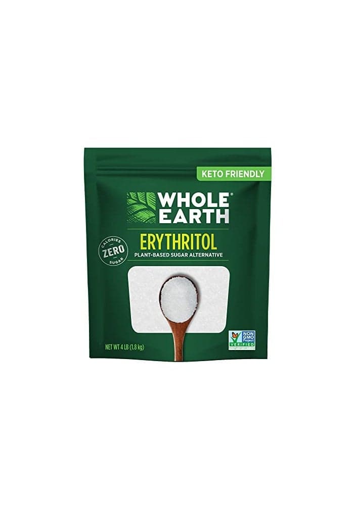 WHOLE EARTH 100 Erythritol Zero Calorie PlantBased Sugar Alternative 4 Pound Pouch Packaging May Vary