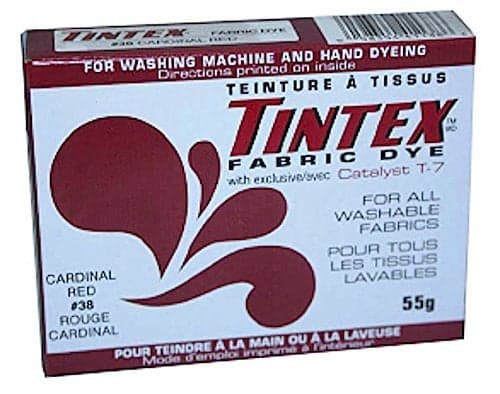 LOT of 1 TINTEX Fabric DYE Cardinal RED 38