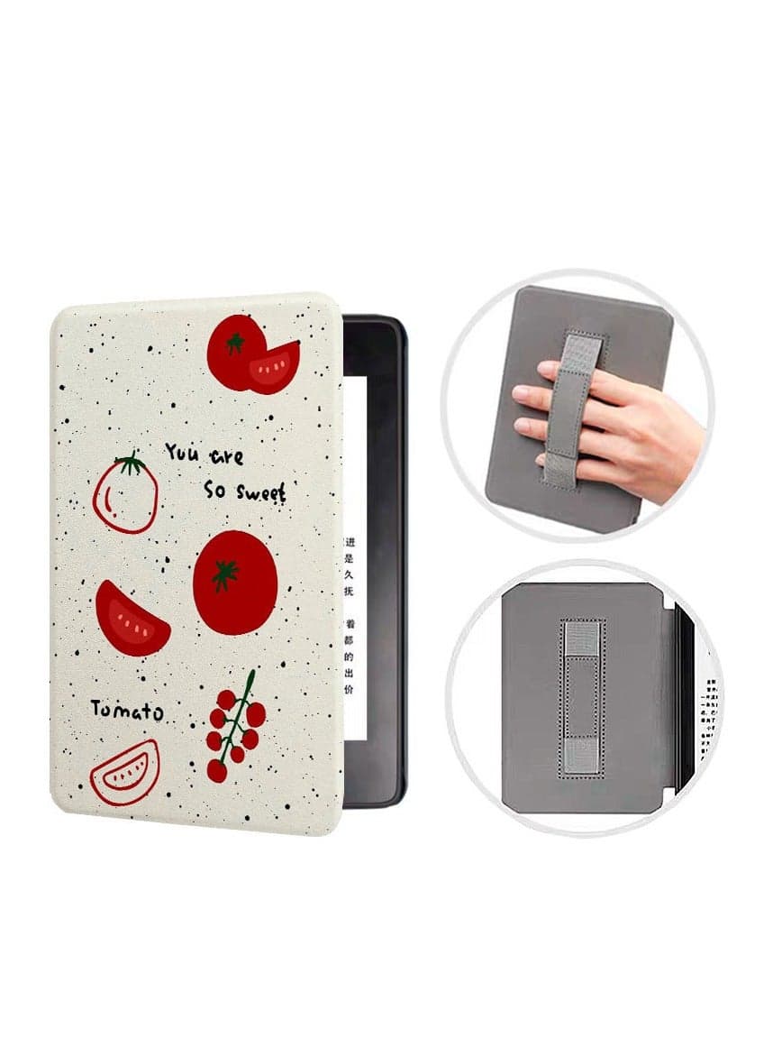 Kindle KPW6 Case 7 Inch - 2024 Kindle Paperwhite 12th Gen Protective Soft TPU Cover with Auto Sleep/Wake Handheld Design,