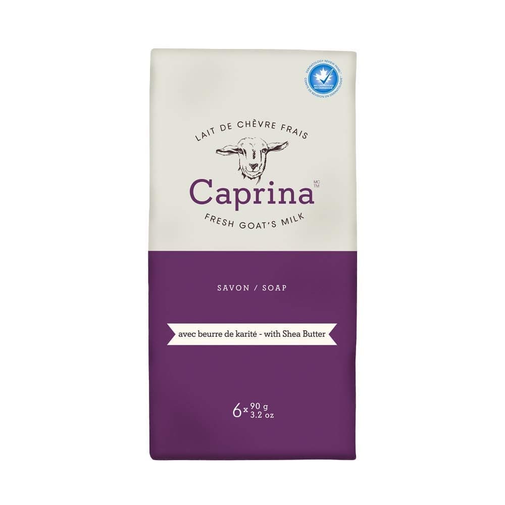 Caprina by Canus Bar Soap 32 Oz 6 Pack With Fresh Canadian Goat Milk Vitamin A B3 Potassium Zinc and Selenium 6 Shea Butter 1 Count