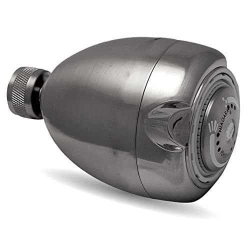 Niagara Conservation High Efficiency 1.5 GPM Earth Spa 3-Spray Showerhead in Brushed Nickel, N2915BN