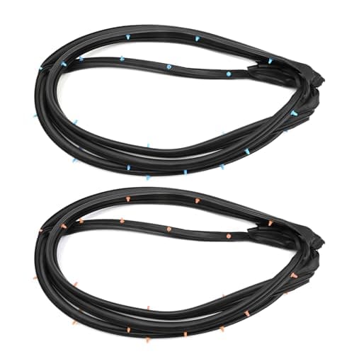 Hoypeyfiy 72325SDAA11 Front Driver and Passenger Side Door Seal Rubber Gasket Weatherstrip Replacement for Honda Accord Sedan 2003 2004 2005 2006 2007