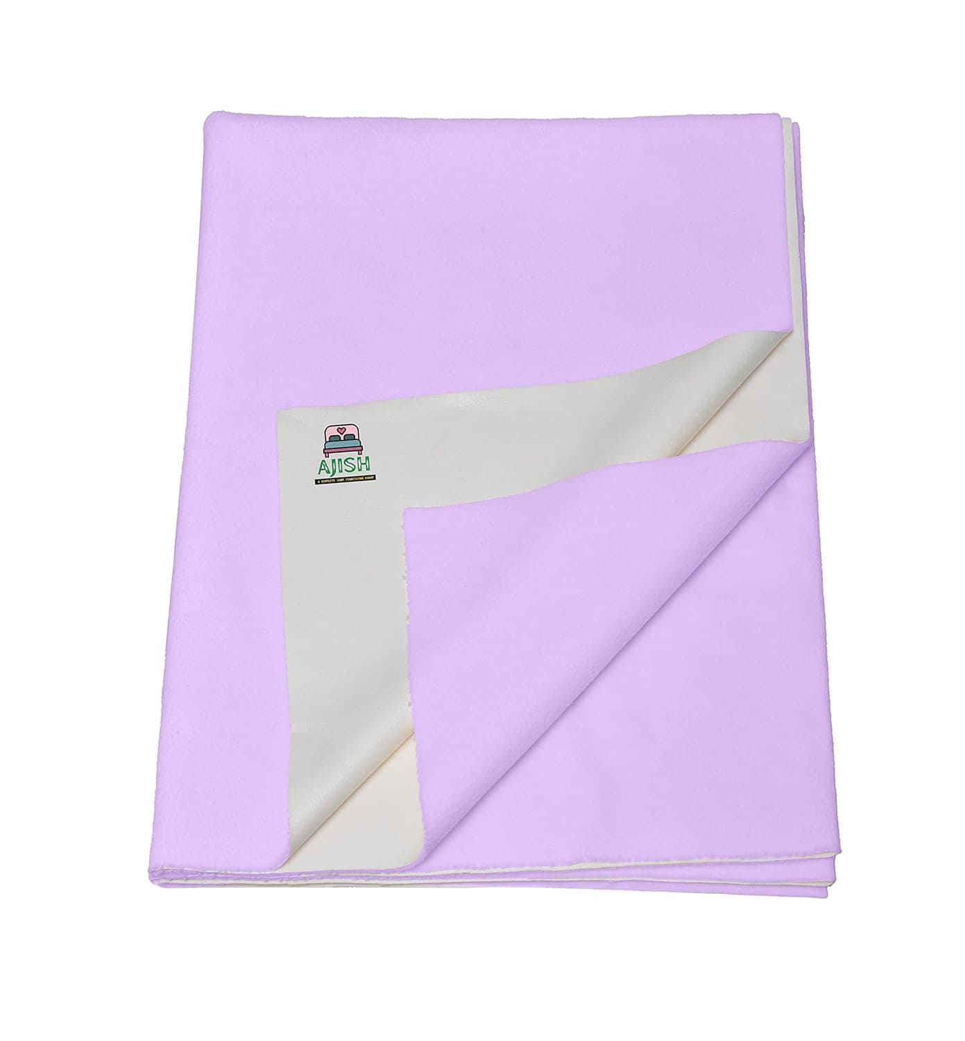 Baby Bed Protector Reusable 100 Waterproof High Absorbent Faster Dry Sheet Soft Cotton Fabric Best for New Born Babies Toddler Children 140X200CM Light Purple Extra Large Pack of 1