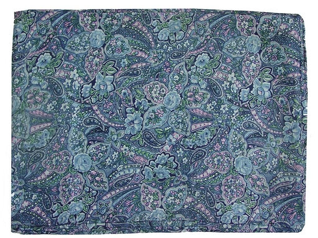 Wyoming Traders Wild Rag Floral , Blue Paisley , Large
