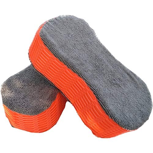 P-Plus International Car Wash Sponge, Thick, Microfiber Sponge,Anti-Scratch, Absorbent, Quick Drying,Buffing Polishing, Washing Sponge, for Car Washing and Household Use(Set of 2)