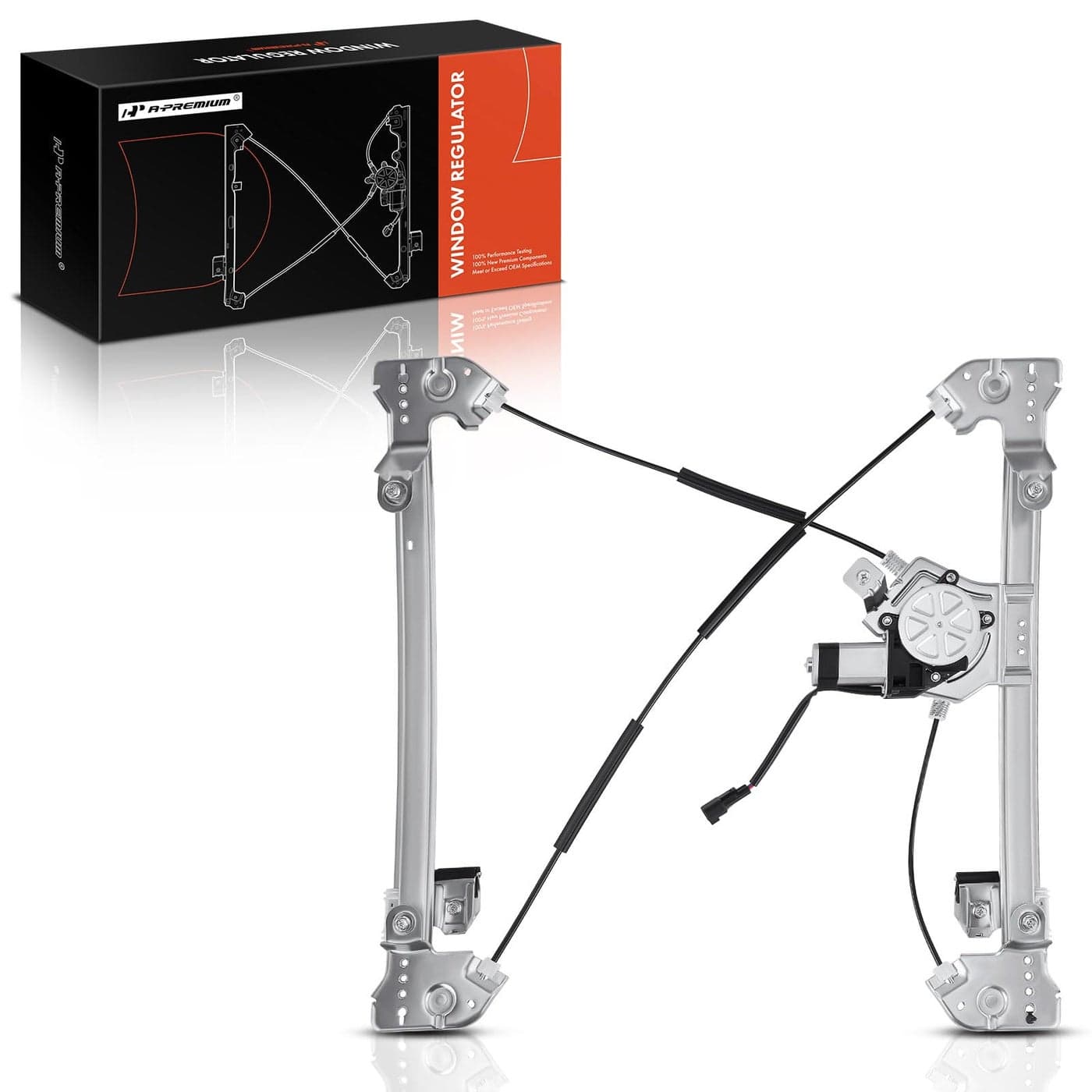 APremium Electric Power Window Regulator with Motor Compatible with Ford F150 20042008 Extended Cab Only Front Left Driver Side