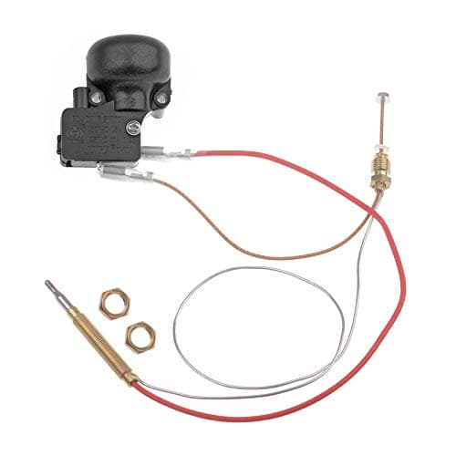 Timsec Outdoor Patio Heater Thermocouple Sensor and Tip Over Switch with M8 x 1 End Connection Nuts M6 x 075 Thermocouple Head Thread and 2 Screw Nuts 162 Length Wire and 025 Flat Terminal