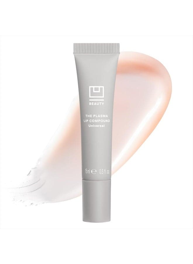 The PLASMA Lip Compound - Anti-Wrinkle & Anti-Aging Treatment - Clear Plumping Lip Gloss with Hyaluronic Acid for Deep Hydration - Salicylic Acid, Vitamin E, & Peptides Contour Lips, 15 mL