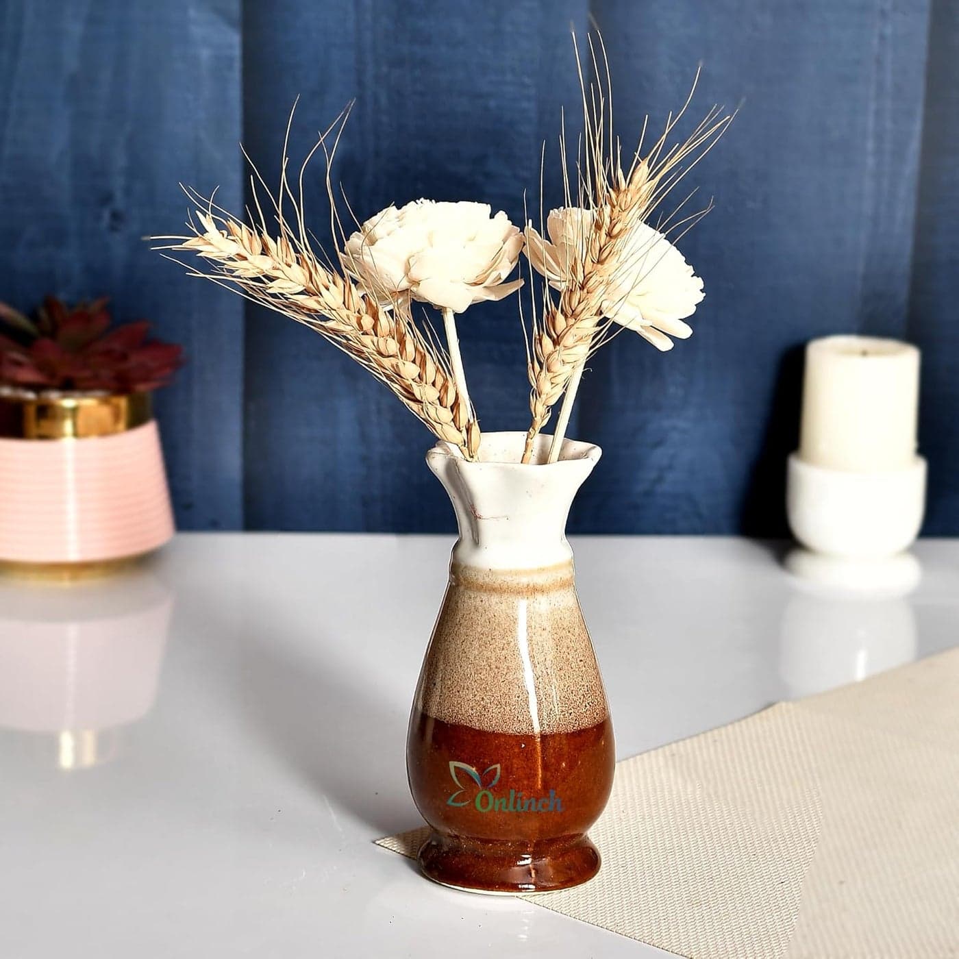Flower Stand Vase Flower vase Ceramic vase Flower Pot for Home Pack of 1 Pcspotbs022