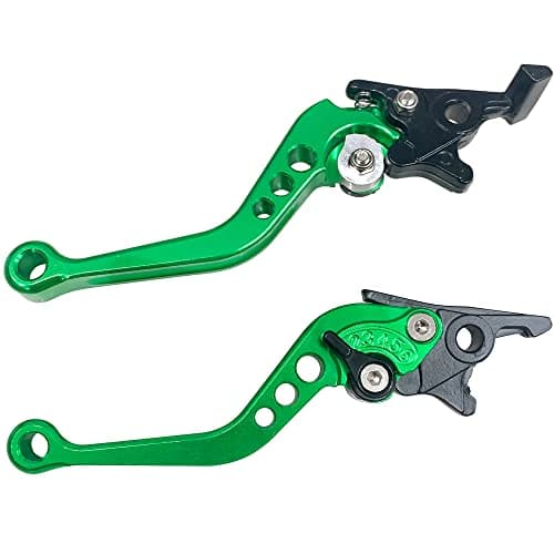 Modengzhe Clutch Brake Handle Levers2 PCS Aluminum Alloy Motorbike Brake Clutch LeverGreen