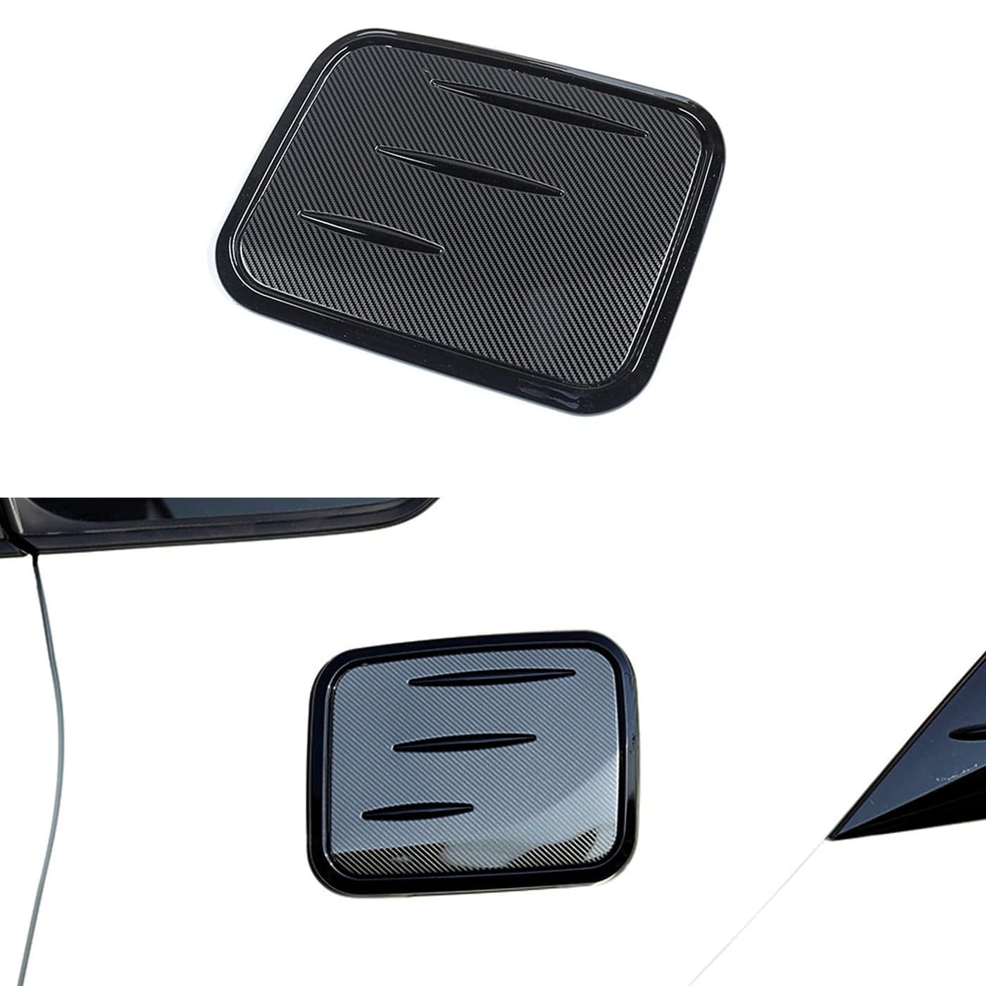Tocatus Fuel Gas Tank Cover Oil Cap Cover Trim for Toyota RAV4 2019 2020 2021 2022 2023 2024 Carbon Fiber Print