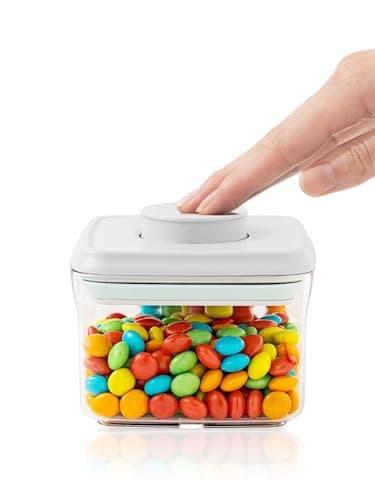 Tourdeus Airtight Food Storage Containers with Lids, BPA Free Cereal Container for Kitchen Pantry Organization, Stackable Clear Plastic Canisters for Flour Sugar Baking Supplies (0.5Qt + 1.5Qt)