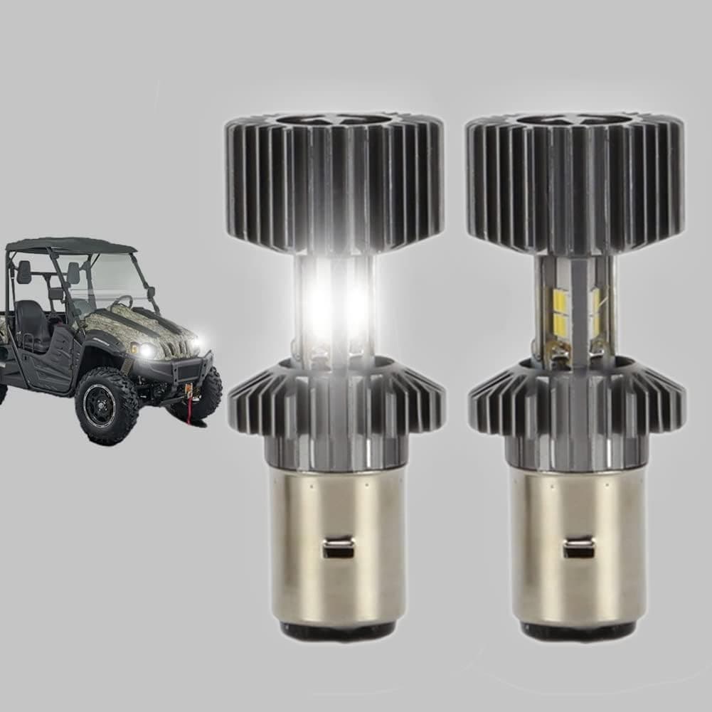 Chikia Hisun Lights Lamp Bulbs light Replacement For Hisun UTV ATV 400 500 700 800 Massimo MSU 500 700 Coleman outfitter Axis 500 700 Cub Cadet challenger 12 W White HiLow Beam Blubs