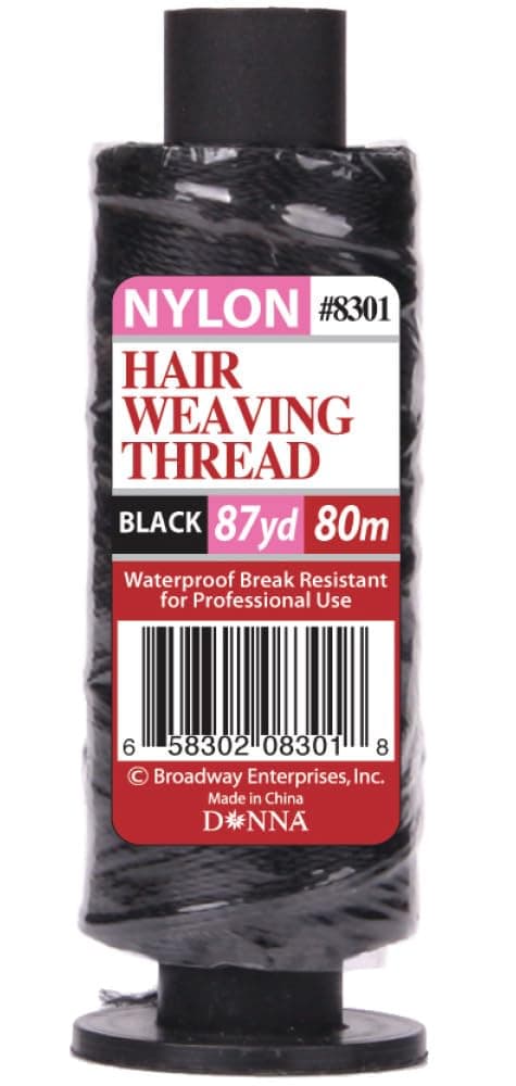 DONNA HAIR WEAVING THREAD NYLON 87YD Hair Weaving Thread Hair Extension Kit Weaving Thread for Making Wig Sewing Hair 1PC 80M BLACK