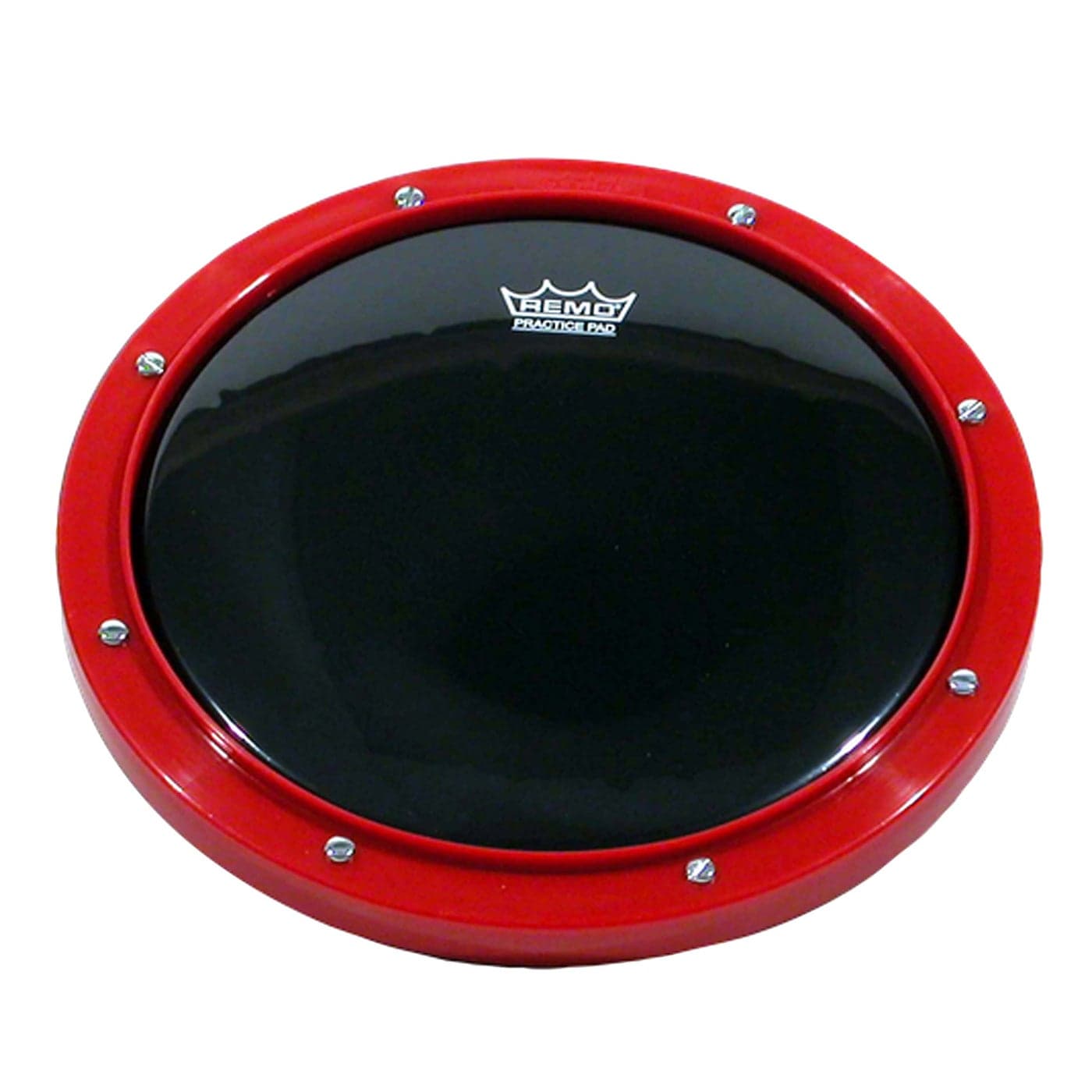 Remo RT000858 8 Red Tunable Practice Pad with Ambassador Ebony Drumhead
