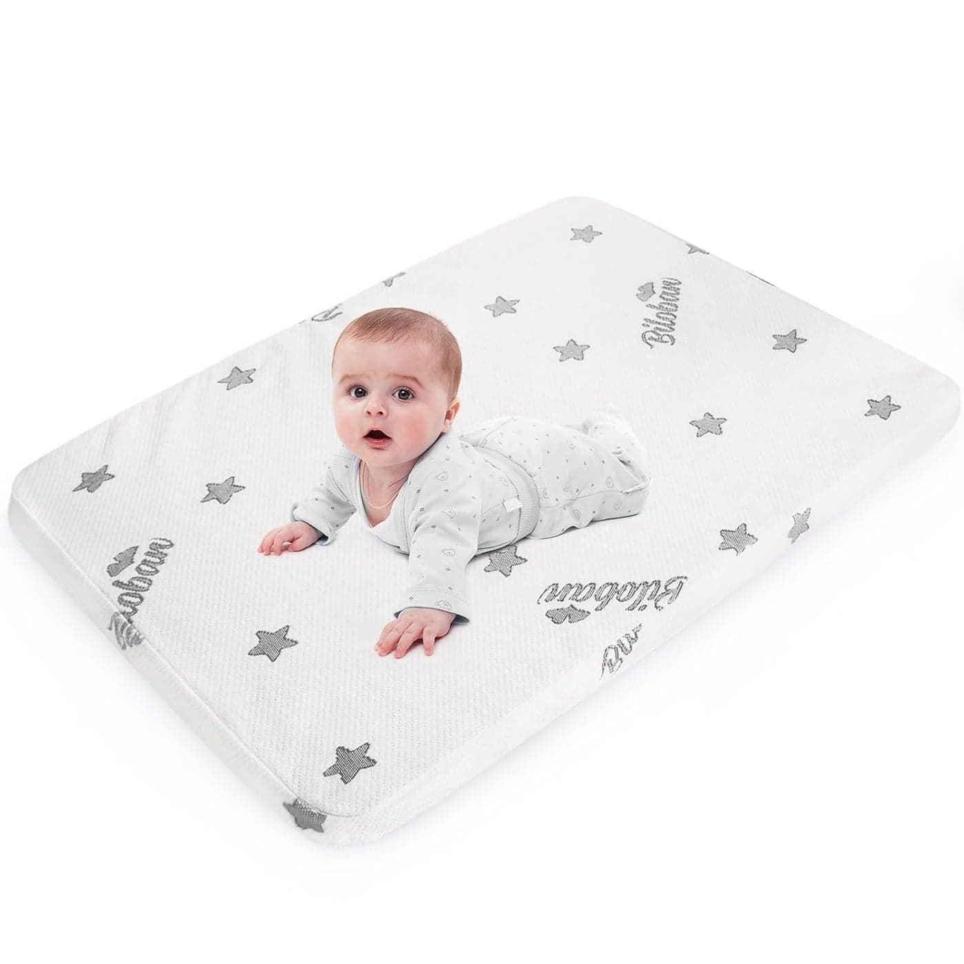 Bassinet Mattress Pad 29 x 41 Fits 4moms Breeze Plus Portable 4moms Breeze GO Portable Travel Waterproof Breathable Soft Baby Foam with Removable Zippered Cover