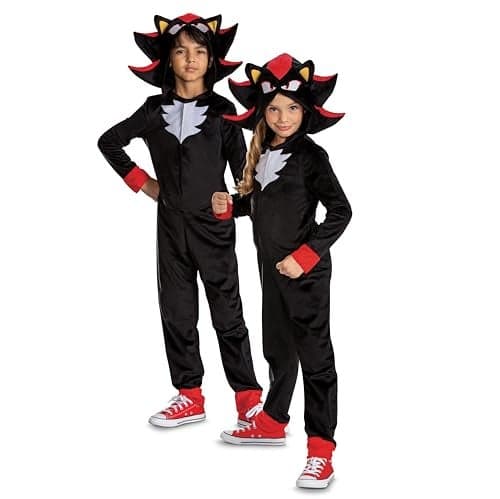 Disguise Sonic 3 Shadow Costume Official Sonic Movie 3 Costume for Kids Large 1012