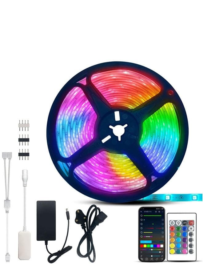 LED Strips Lights Waterproof 5M With Remote RGB Color DIY Options Strip For Home Decoration Bar Kitchen Party