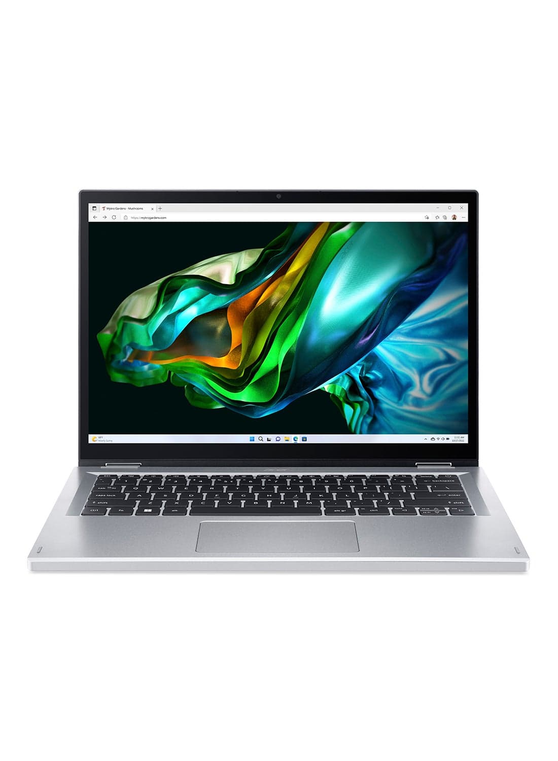 Aspire 3 Spin 14 2-in-1 Convertible (2023)A3SP14-31PT-33DA Touchscreen Laptop With 14-Inch Display, Core i3-N305 Processor/4GB RAM/256GB SSD/Intel UHD Graphics/Windows 11 Home With Pen English/Arabic Silver
