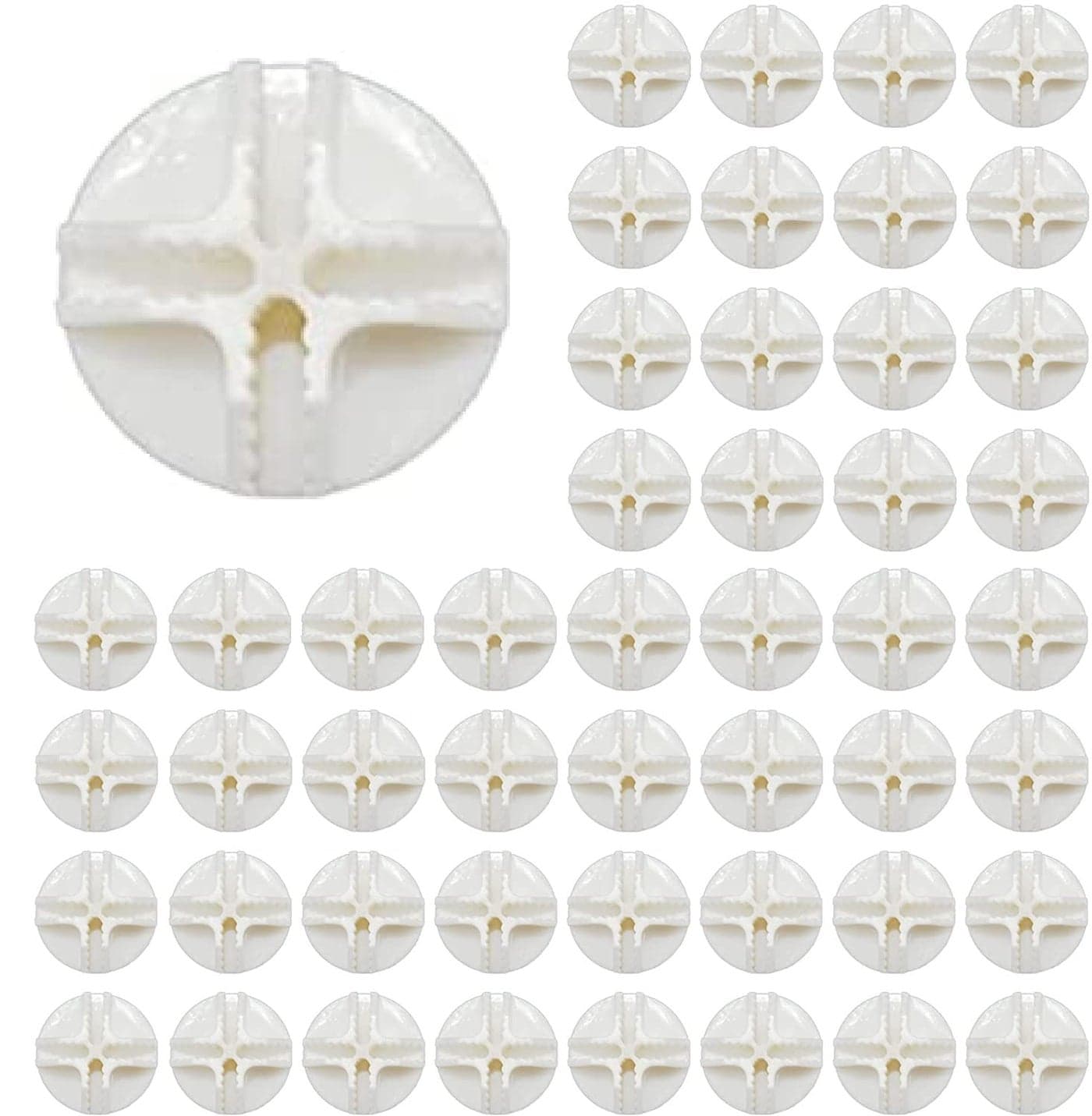 Dailydanny Wire Cube Plastic Connector 50Pcs Wire Grid Cube Organizer Connector for Modular Closet Storage Organizer and Wire Shelving White