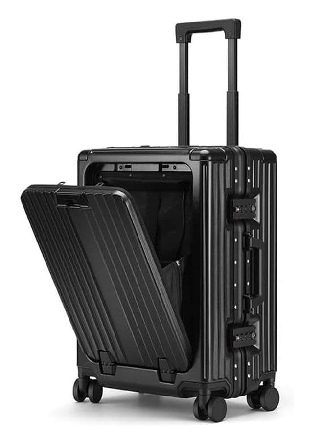 Premium Expandable Aluminum Frame ABS and PC Suitcase With USB Charging Port and C type 24 Inch