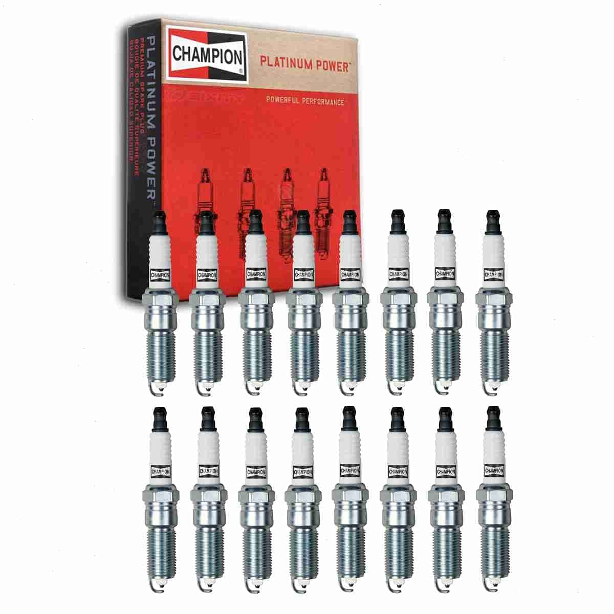 16 pc Champion Platinum Spark Plugs compatible with Dodge Charger 57L V8 20062008