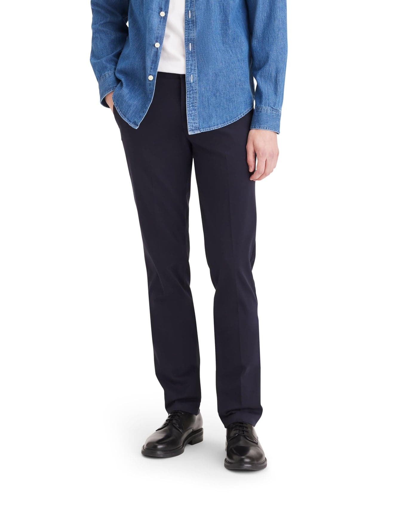Dockers Men's Slim Fit Easy Khaki Pants, Dockers Navy, 33W x 30L