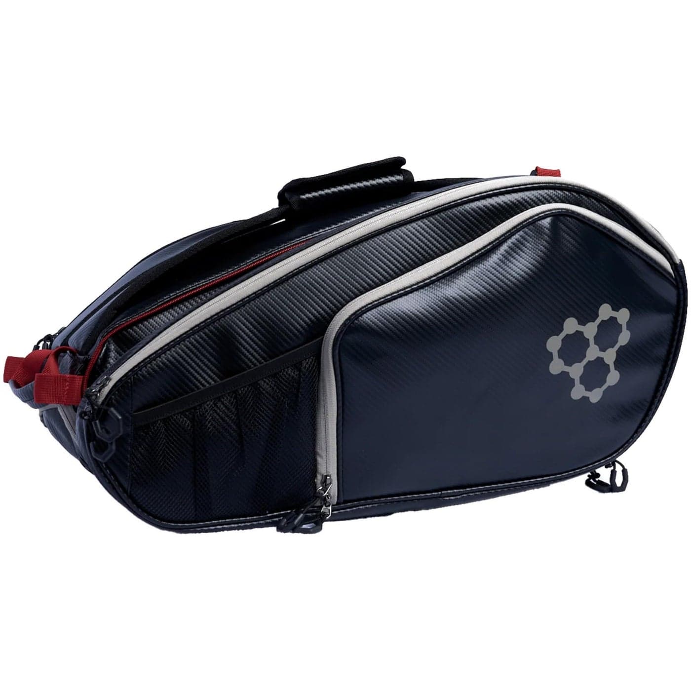 CRBN Pickleball Pro Team Tour Paddle Bag With BuiltIn ZipOff Sling Padded Side Pockets for 6 Paddles Shoes More