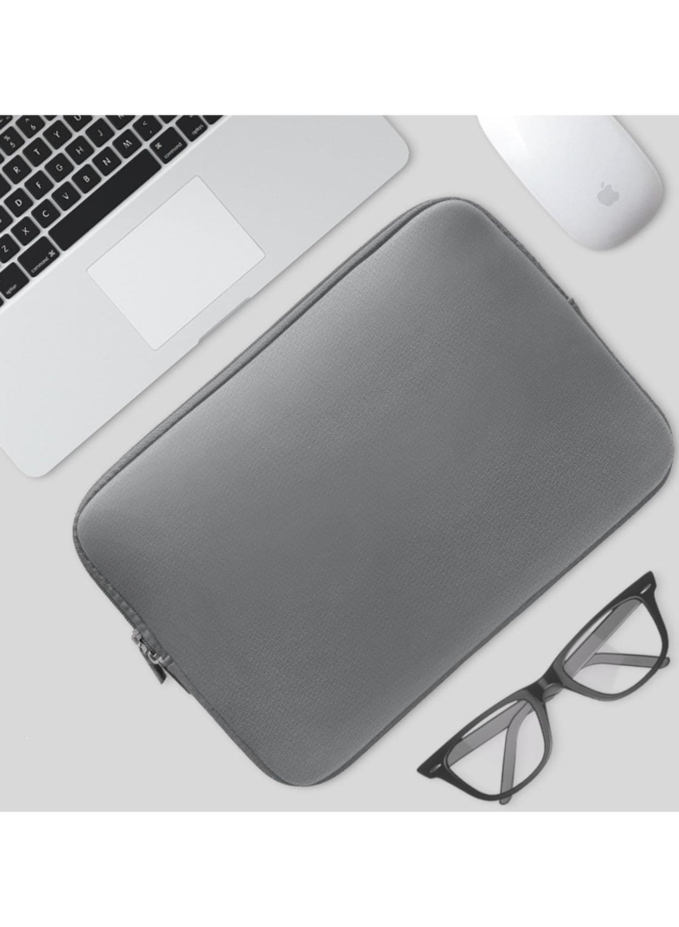 13.3 Inch Protective Soft Neoprene Laptop Sleeve Case Slim Fit Padded Bag For 13-13.3 Inch Notebook/Macbook/Tablet/Ultrabook Of Apple/Acer/Asus/Dell/Lenovo/HP/Samsung/Sony/Toshiba (Grey)
