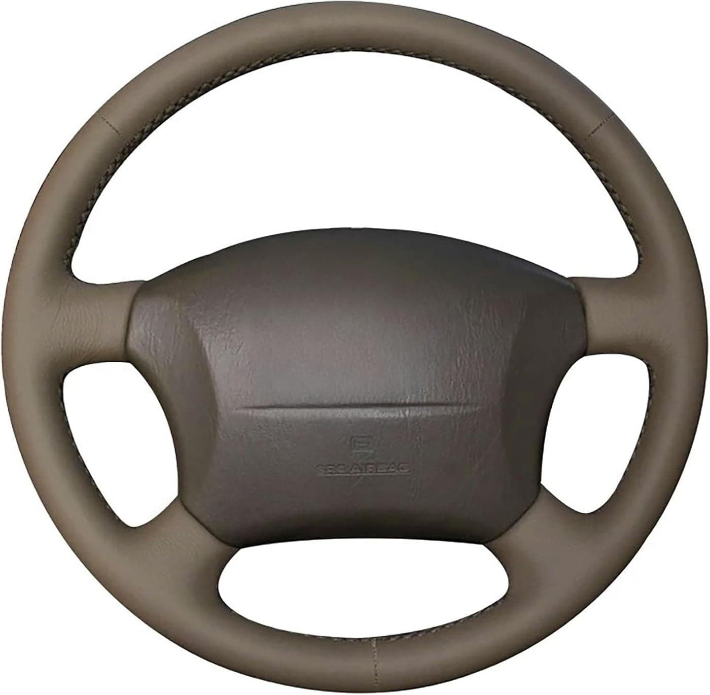 Loncky Custom Fit Genuine Leather Alcontara Steering Wheel Cover for Lexus and Toyota Models