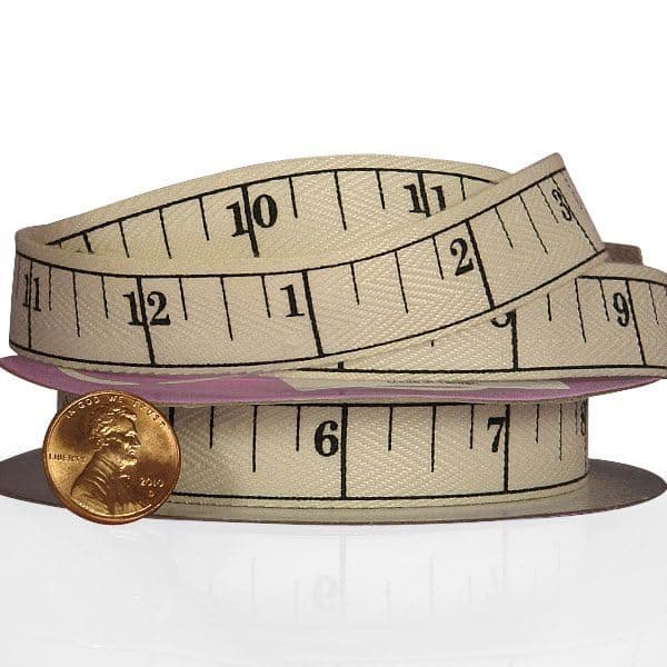 Tape Measure Printed Ribbon 58 X 10 Yards