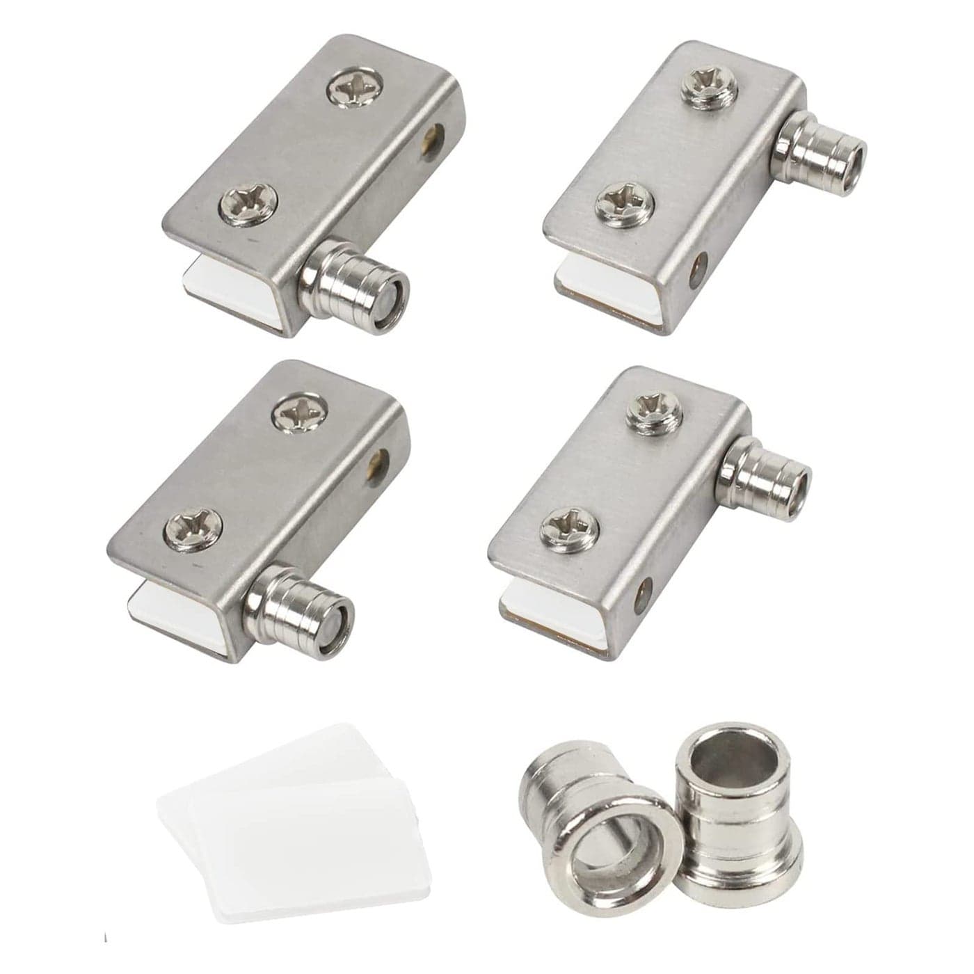 TamBee Glass Door Pivot Hinge Small Shower Door Pivot Hinge Stainless Steel Rust Resistant for Swinging Doors Medicine Cabinet Fixing Cabinet Doors for 46mm Thick Glass 2 Pairs
