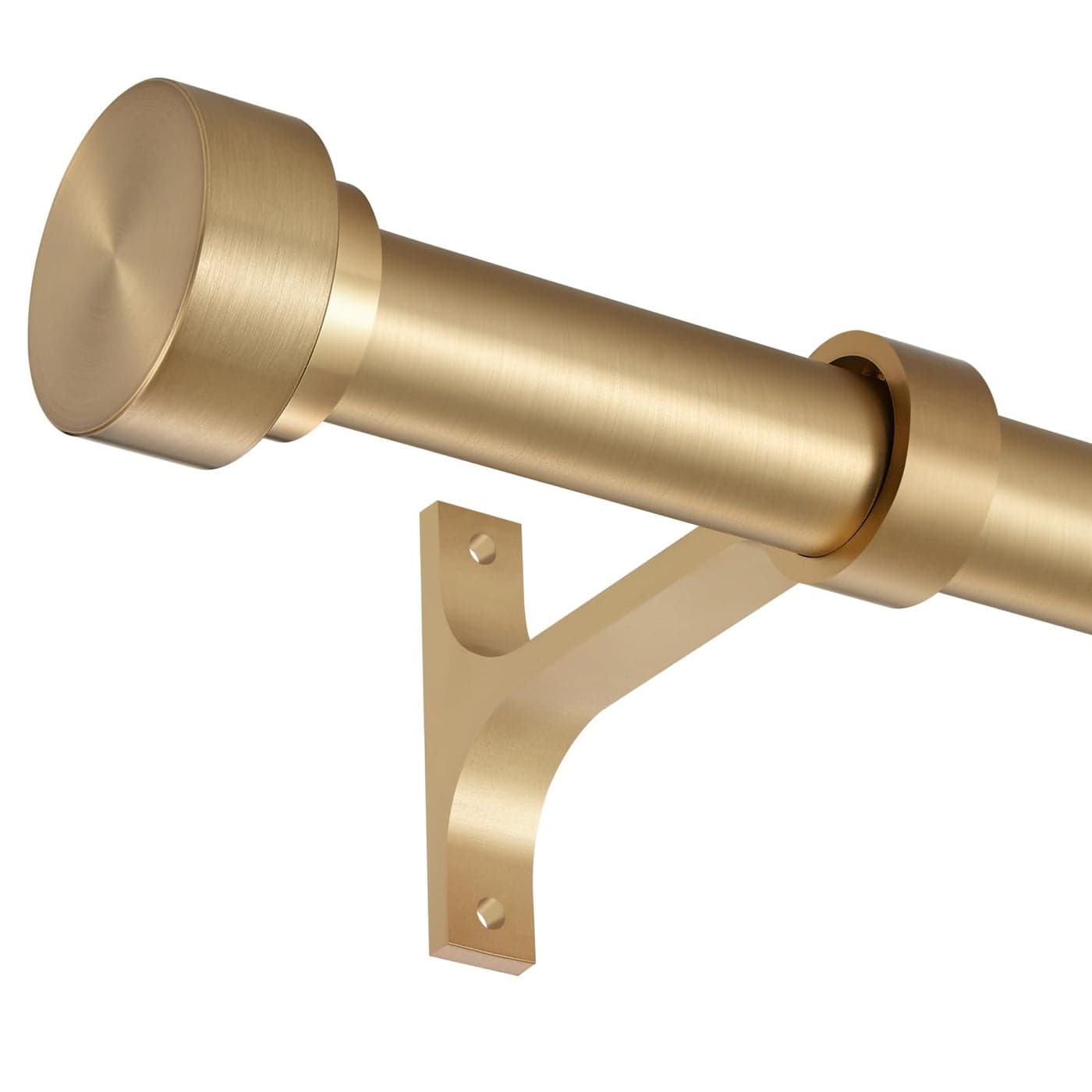 16150 Inch Curtain rods 1 Inch Diameter Splicing and Telescoping Structure Window Treatment Rods Set Adjustable Drapery Rods Heavy Duty Pole Warm Gold