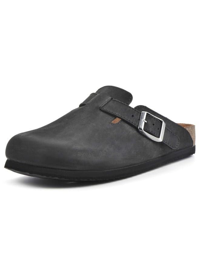 womens Bari Clog Black/Leather, 42.5 EU