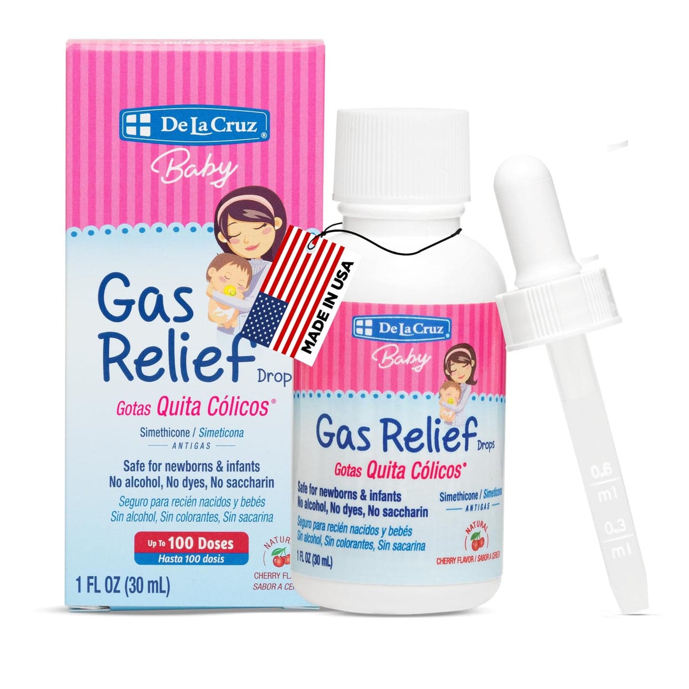 Gas Drops for Babies Quita Clicos Infant Gas Relief Drops with Simethicone Safe Colic Drops for Newborns 1 FL OZ 30 mL