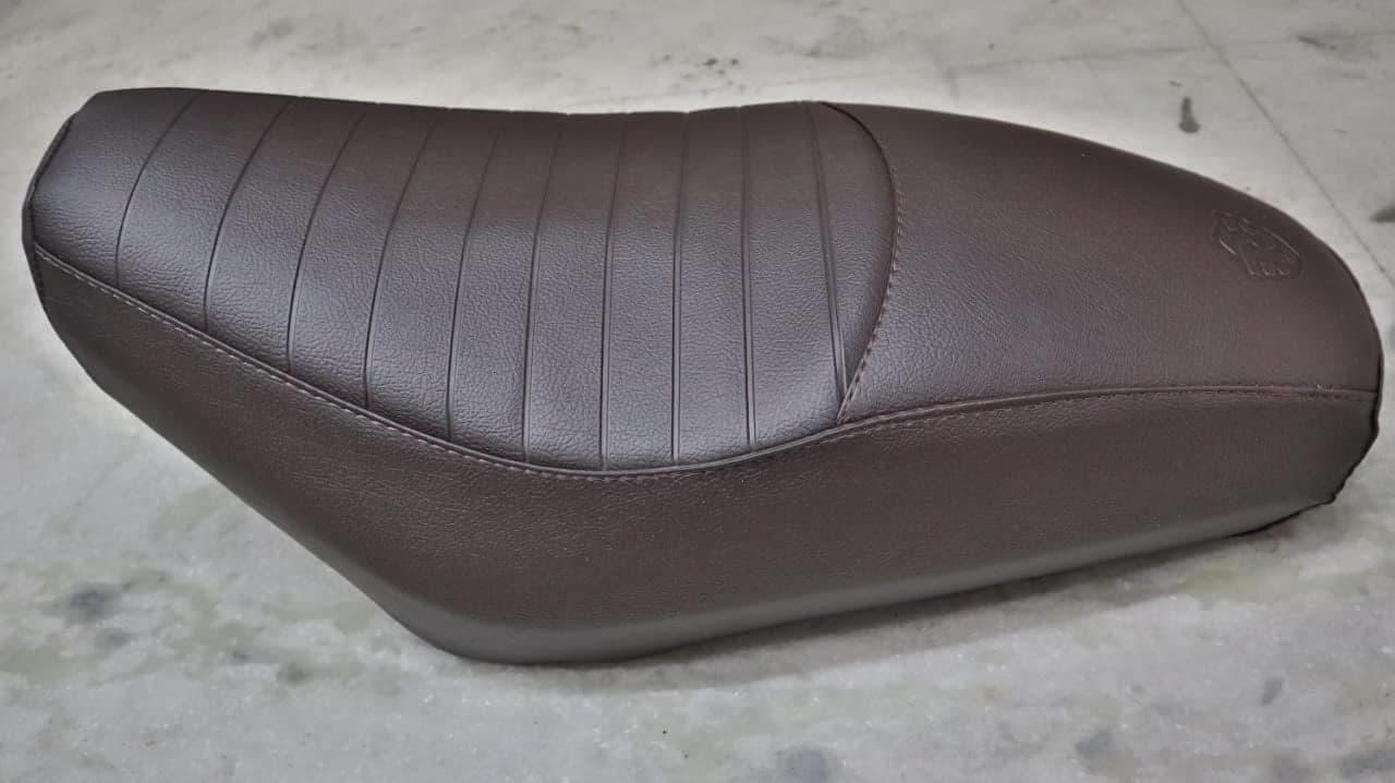 Sahara Seats Compatible with Hunter 350 Added CushionSeat Cover Original Design Heat Pressed (Brown)