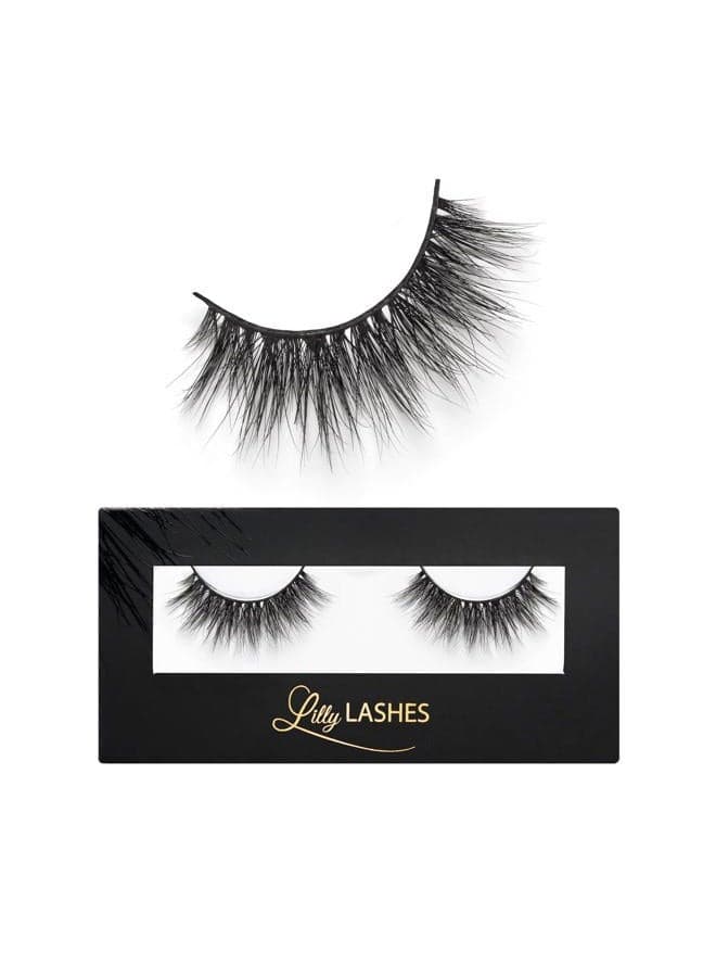 3D Miami Faux Mink Strip Eyelashes, False Eyelashes Dramatic Look, Reusable False Lashes, Fake Lashes Pack, Lash Strips with Luxury Silk Like Fibers, No Lash Glue Included