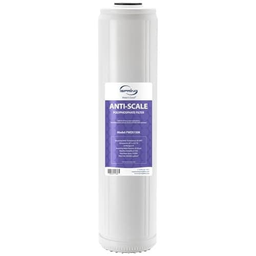 iSpring FWDS150K Anti-Scale Replacement Cartridge for WDS150K Whole House Water Filter, 20" x 4.5", White, Lasts Up to 12 Months, 1-Pack