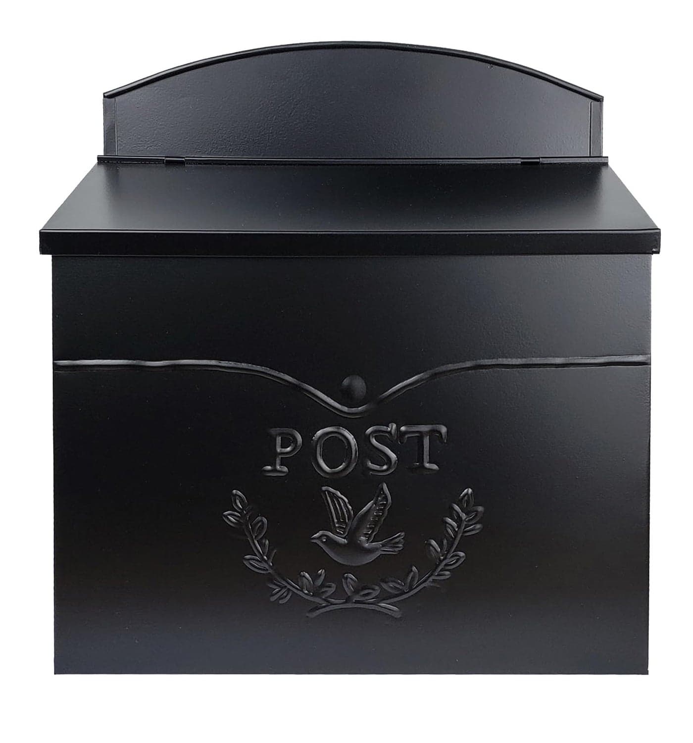 NACH Chelsea Wall Mount Mailbox for Outside 115 x 5 x 13 inches Black Mailboxes for Outside Water Resistant Mailbox for Outside