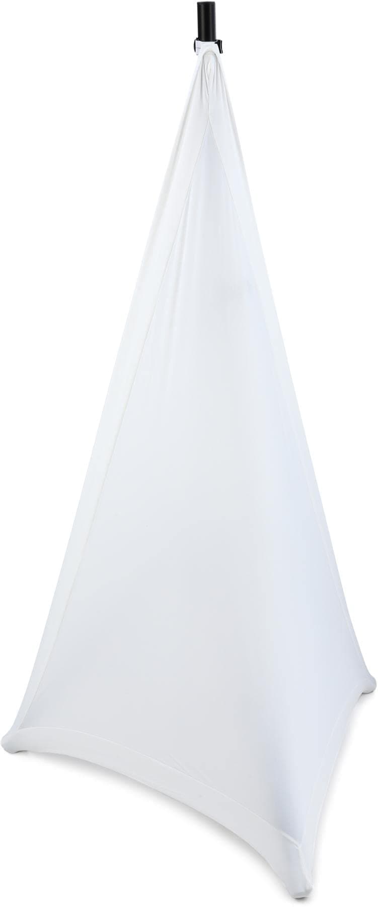 Gator Cases Stretchy Nylon Speaker Stand Cover, Fits Most Standard Speaker Stands - Covers Two Sides, White (GPA-STAND-2-W)