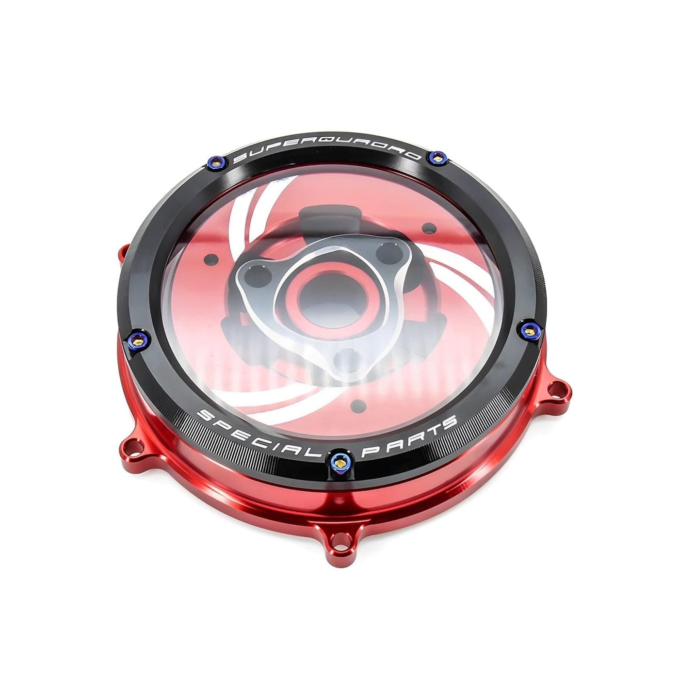 VITINO Motorcycle Clear Clutch Cover Protector Guard Fit for Ducati Panigale 1199 1299 959 R S 2019 Black