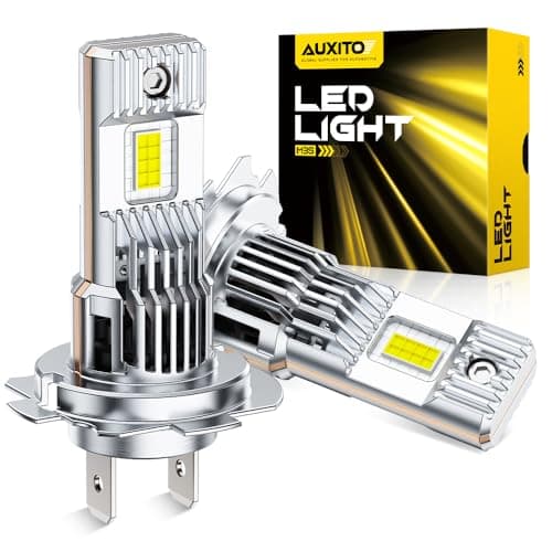 AUXITO H7 Bulb-40000 Lumen 6500K White, OEM Mini Size, Easy Plug & Play Installation, Halogen Fog Light Replacement, Error-Free CANBUS System, Pack of 2