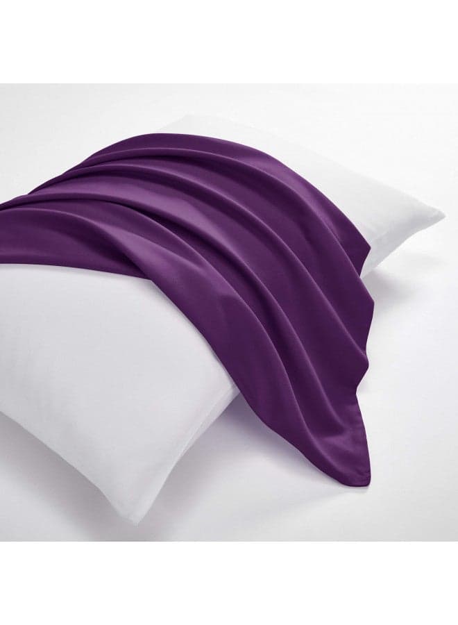 EVOLIVE Ultra Soft Microfiber Body Pillow Cover/Pillowcases 21"x54" with Hidden Zipper Closurer (21"x54" Body Pillow Cover, Purple)