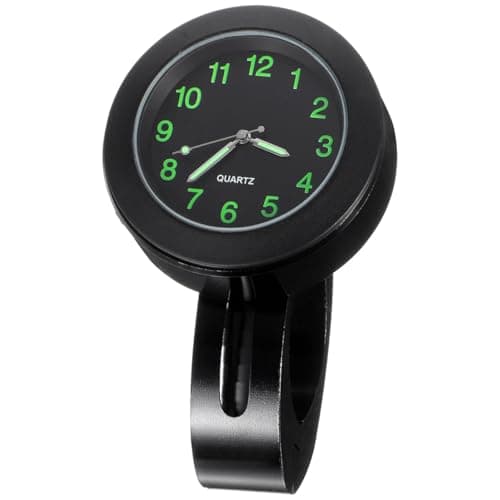 78 Handlebar Luminous Dial Motorcycle Clock Waterproof Motorcycle Handlebar Clock Bike Shock Quartz for Bicycle Cruiser Chopper Custom Bikes Easy Installation