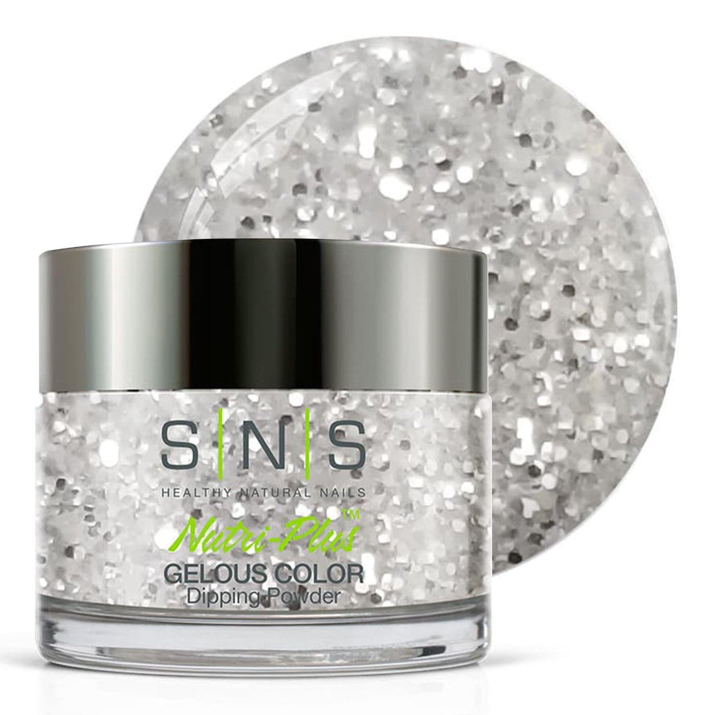 SNS Nail Dip Powder Gelous Color Dipping Powder Arabian Nights MetallicsSilver Glitter LongLasting Dip Nail Color Lasts 14 Days LowOdor No UV Lamp Required 15oz