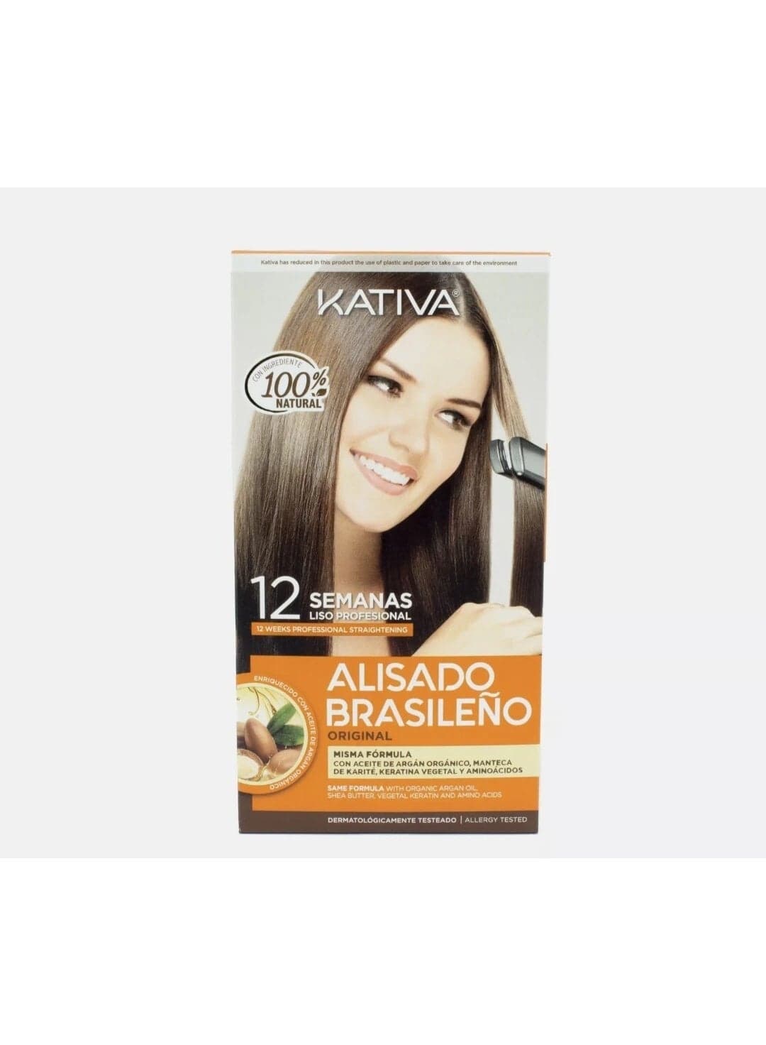 Brazilian Straightening Kit, 12 Weeks of Home Use Professional Straightening, with Organic Argan Oil, Shea Butter, Keratin & Amino Acids, for Straighter, Softer and Shinier Hair, All Hair Types